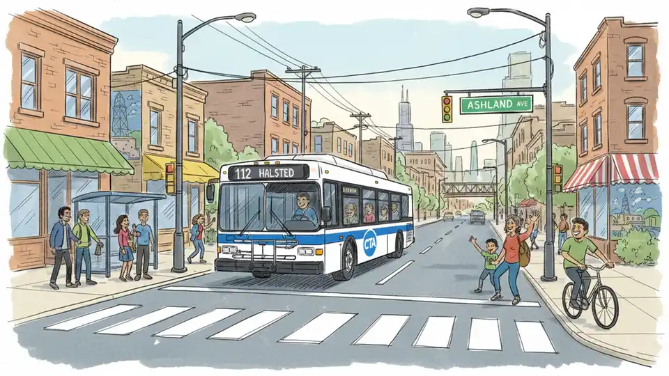 CTA Reroutes Bus 112 Around Street Blockage