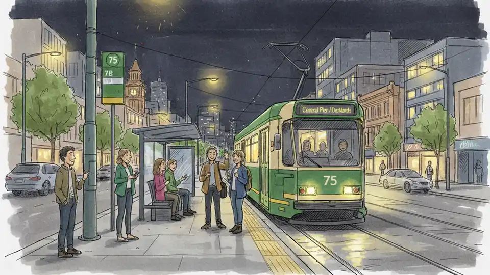 Melbourne Route 75 Trams Resume After Night Fault