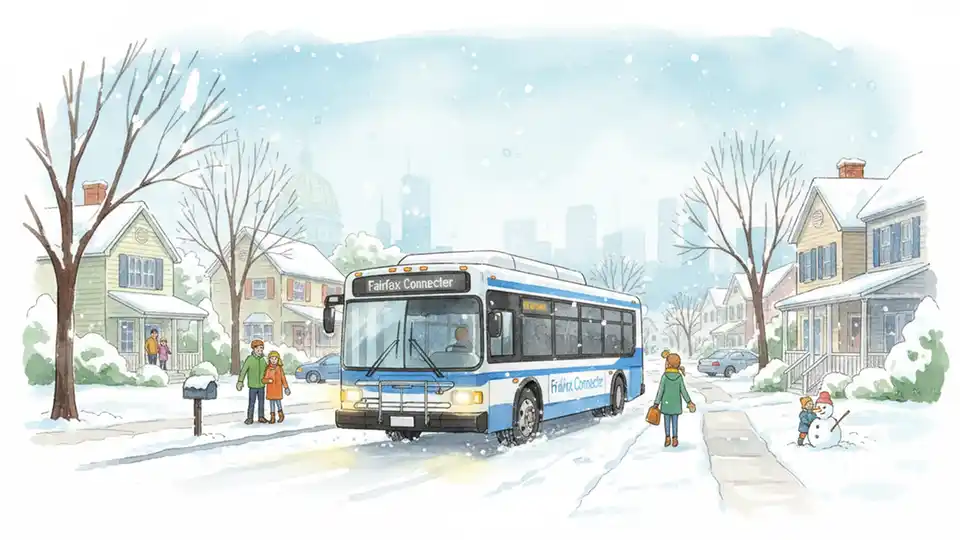 Fairfax Connector Adjusts Routes for Winter Weather