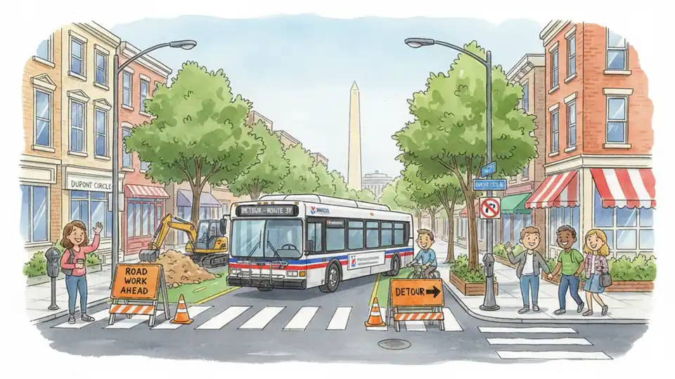 WMATA C83 Route Adjusts for Oregon Avenue Work