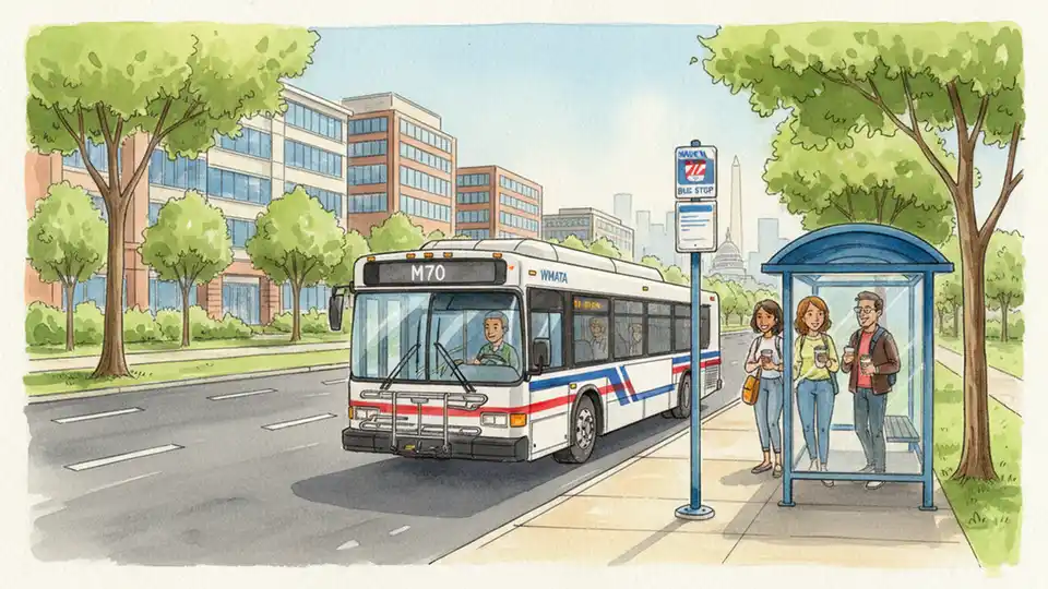 WMATA M70 Stop Shifts for Construction Work