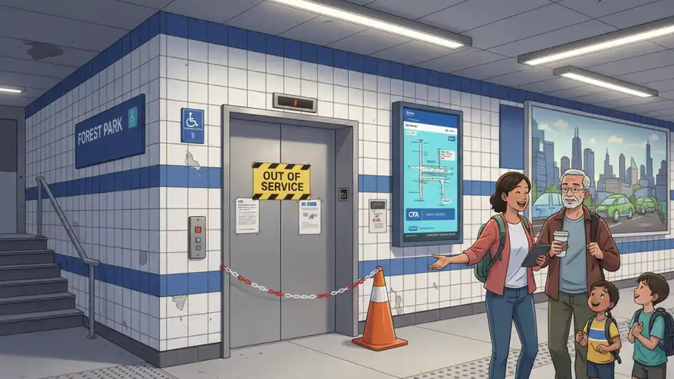 CTA Works to Restore Forest Park Elevator Access