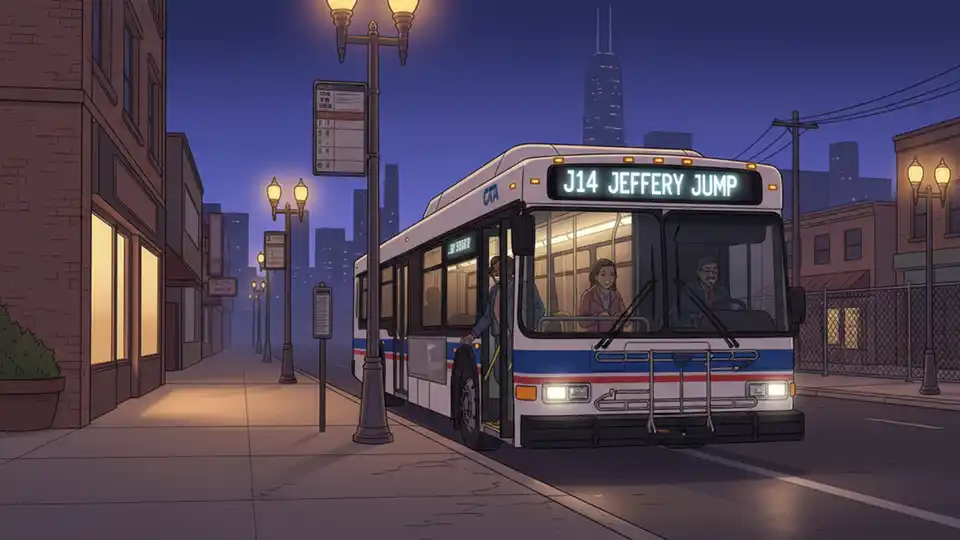 Chicago J14 Bus Extends Evening Service Hours