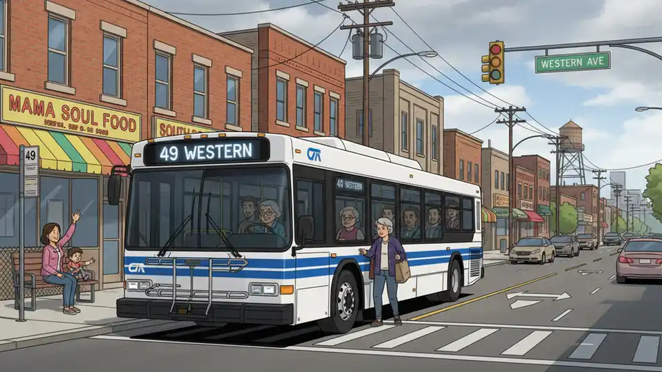 CTA Reroutes #49 Western Buses Around Blockage