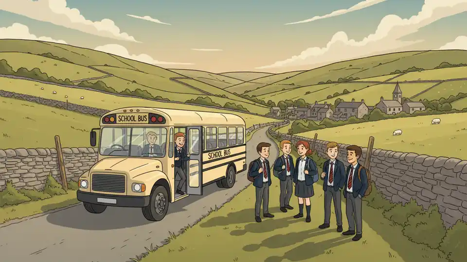 Yorkshire School Bus Reroutes Around Roadworks