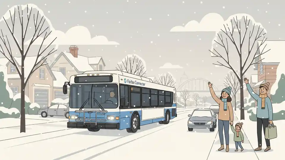 Fairfax Connector Adjusts Routes for Winter Weather