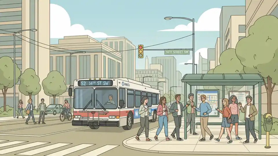 WMATA Adjusts 14th St Bus Stop Location