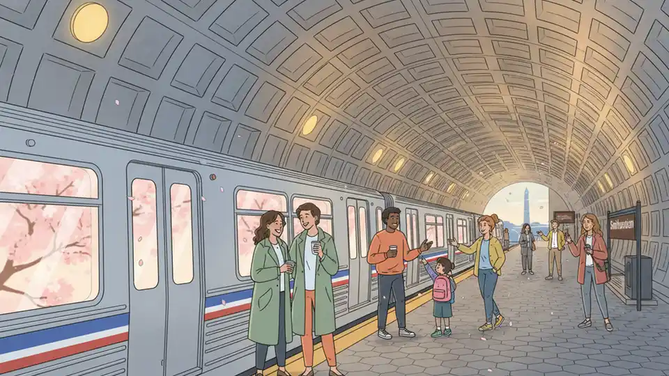 DC Cherry Blossoms Drive Metro Ridership Surge