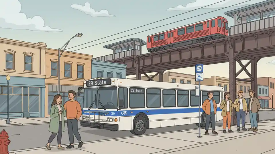 CTA Reroutes #29 Bus for Construction Work