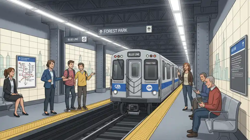 CTA Blue Line Adjusts for Track Maintenance