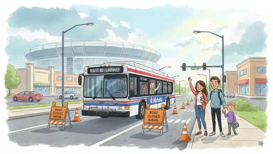 WMATA Reroutes Buses for Concert Crowd Management