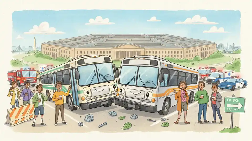 Pentagon Bus Crash Disrupts Commuter Routes