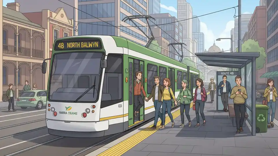 Melbourne Route 48 Trams Split for Weekend