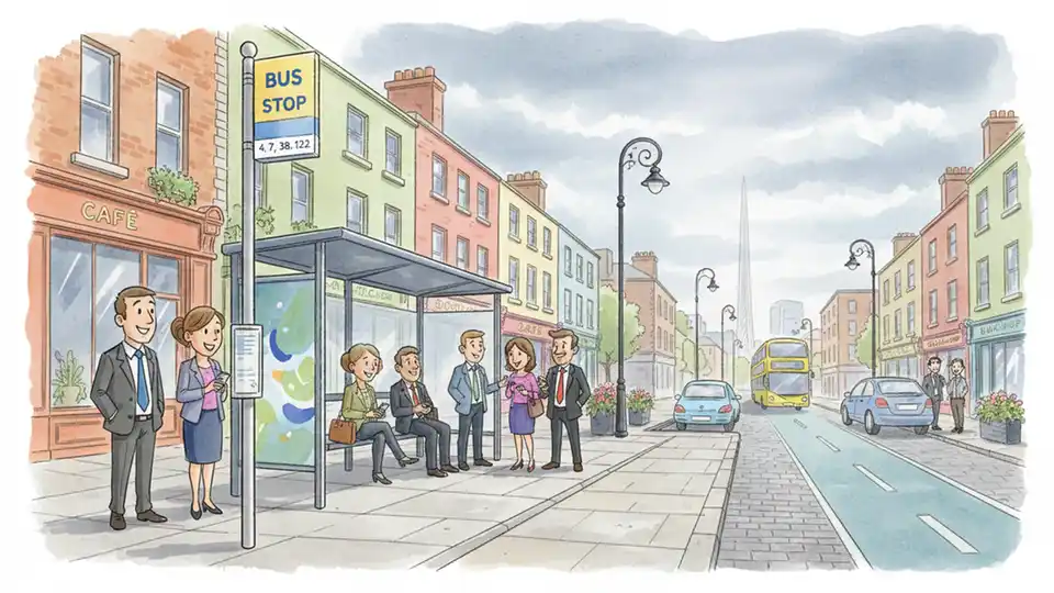 Dublin Bus Stop Shifts for Community Race