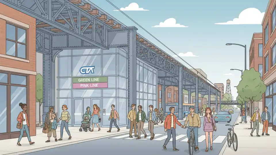 CTA Morgan Station Maintains Access During Repairs