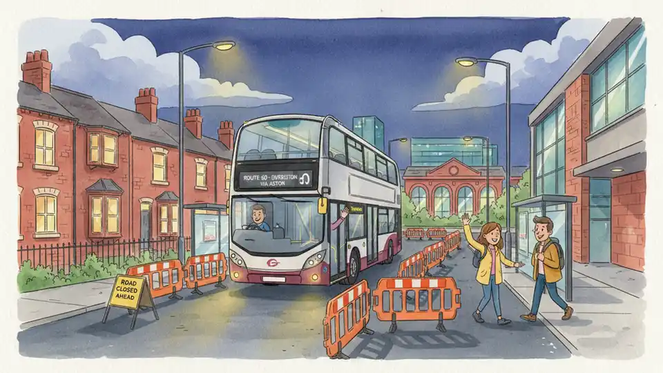 Birmingham Routes Detour for Saltley Road Repairs