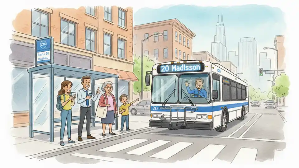 CTA Adjusts Route 20 Stop at Madison and Kildare
