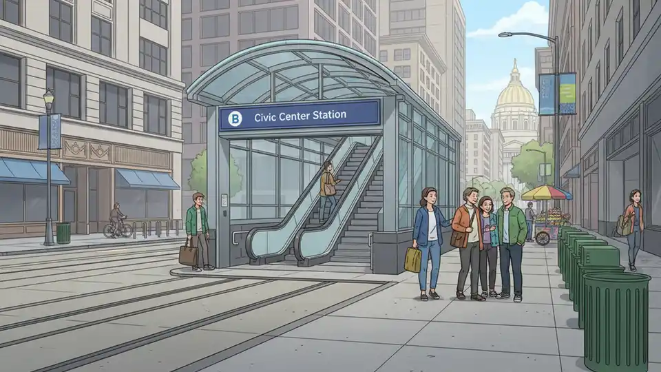 BART Civic Center Entrance Closes May 4 for Upgrades
