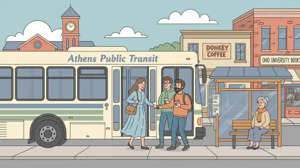 Athens Transit Plans Link to Pool for Nelsonville
