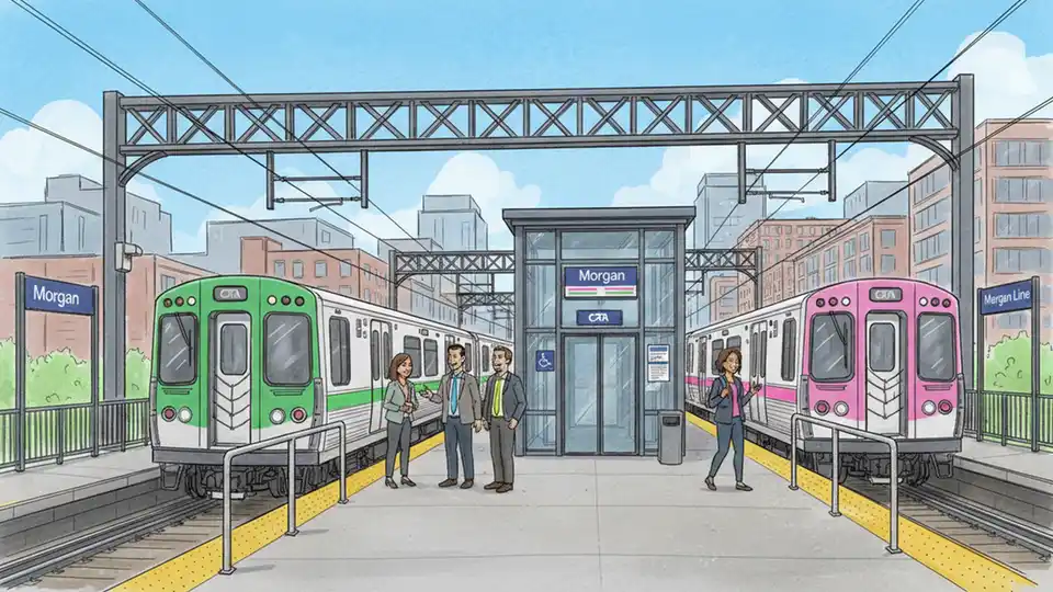 CTA Morgan Station Elevator Undergoing Door Repairs