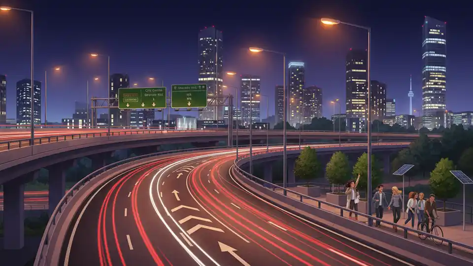 Birmingham Buses Reroute for Highway Lighting Work