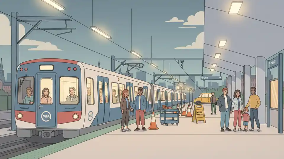 Metro Subway Maintains Service During Track Work