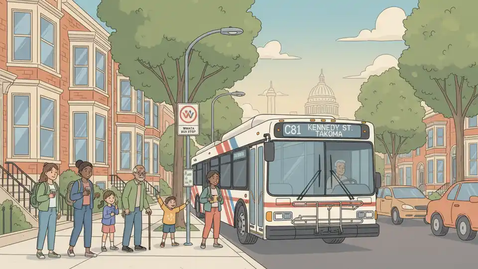 C81 Bus Detours Around Kennedy Street Construction