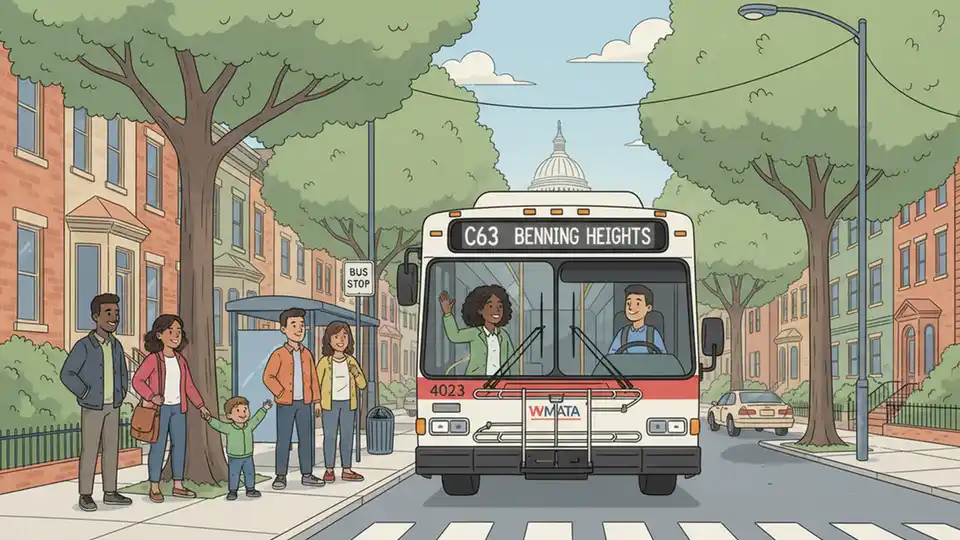 C63 Bus Detours Around Franklin St Construction