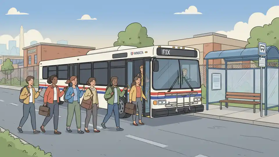 F1X Bus Detours Around Fort Belvoir Construction