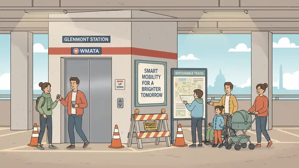 Metro Upgrades Glenmont Elevators While Keeping Access