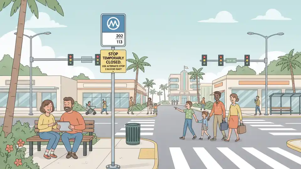 Greater Miami Stop Closed for Construction Work