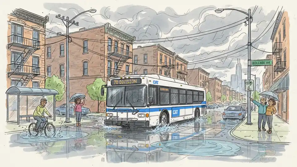 Chicago Route 70 Reroutes Around Division Flooding