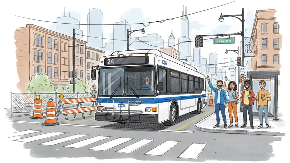 CTA Route 24 Adjusts for Wentworth Construction