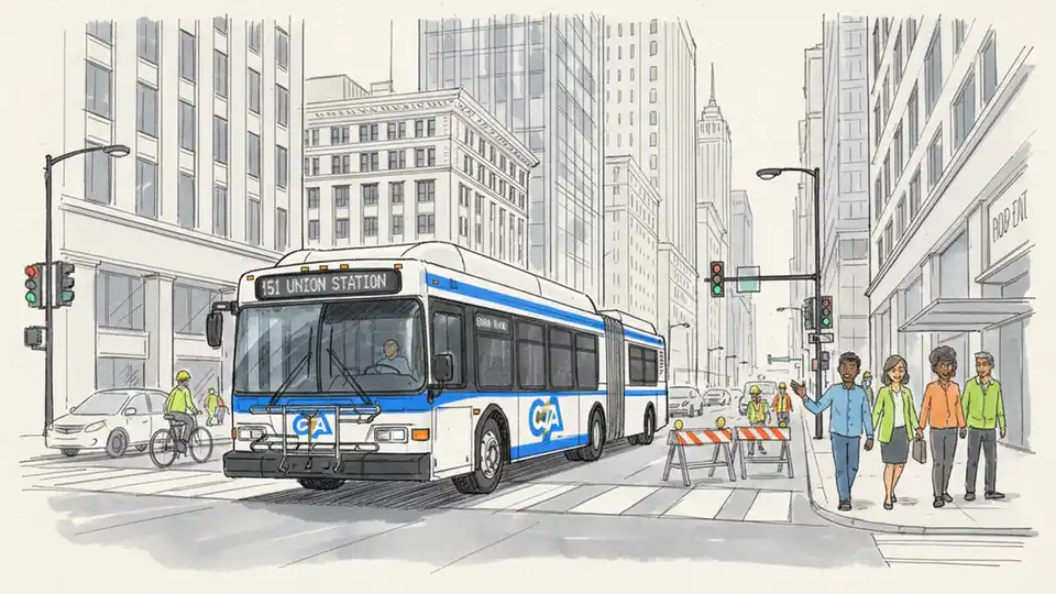 CTA Adjusts Routes 7 and 37 for Canal Work