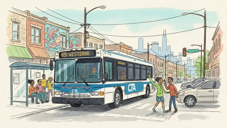 Chicago Route 49 Rerouted Around Street Blockage