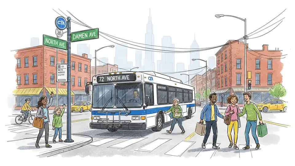 CTA Route 72 Stop Relocates to New Corner