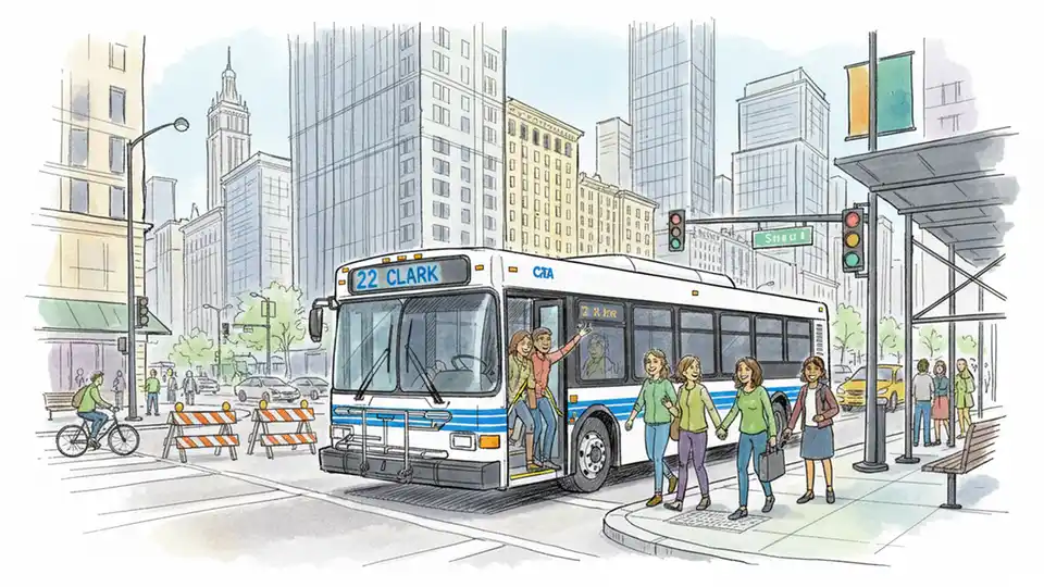 CTA Adjusts Bus Stop Due to Construction Work