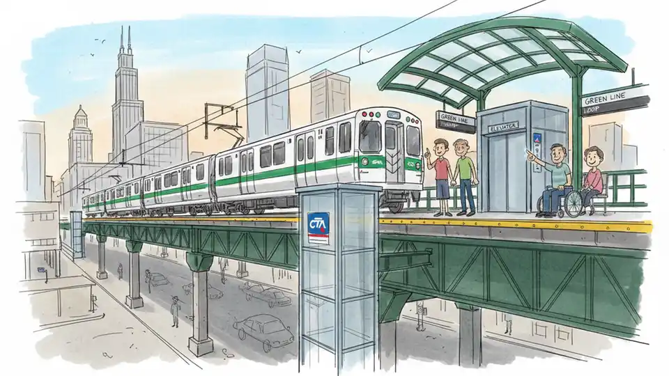 CTA Green Line 47th Elevator Outage Affects Access