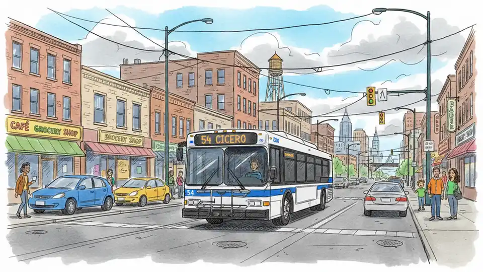CTA Route 54 Adjusts for Sewer Work