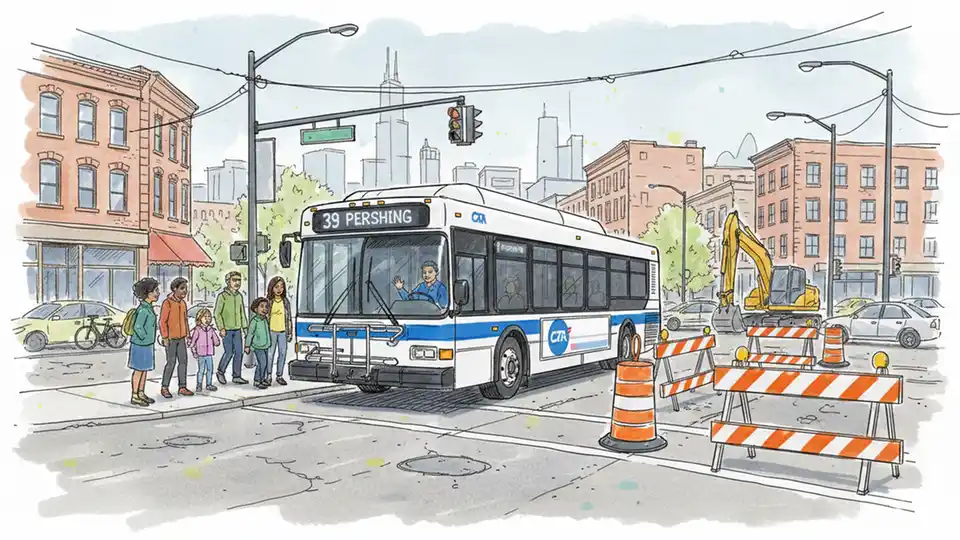 CTA Adjusts Route 39 Stop for Construction