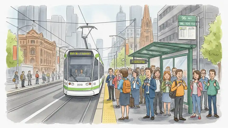 Melbourne Trams Adjust for Sunday Rally