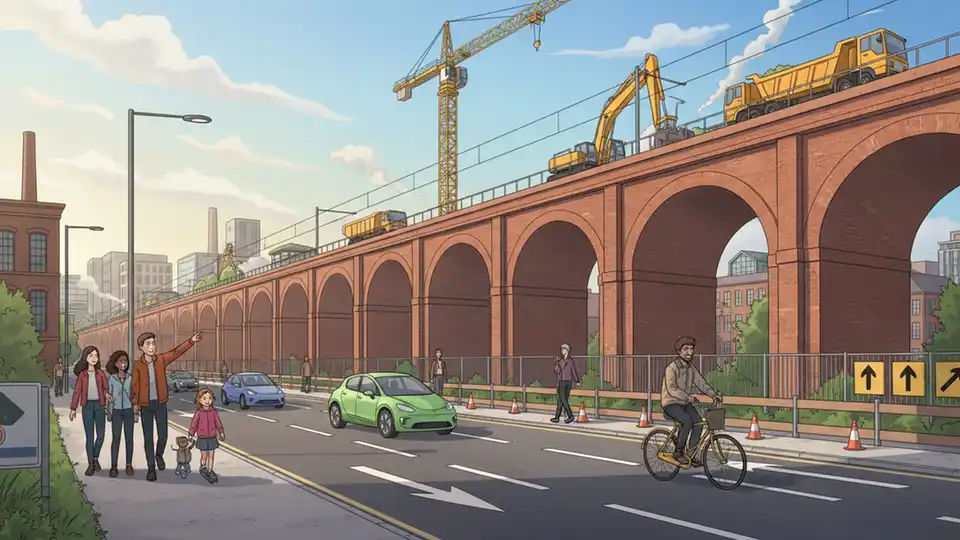 West Midlands Viaduct Rebuilt for HS2 Rail