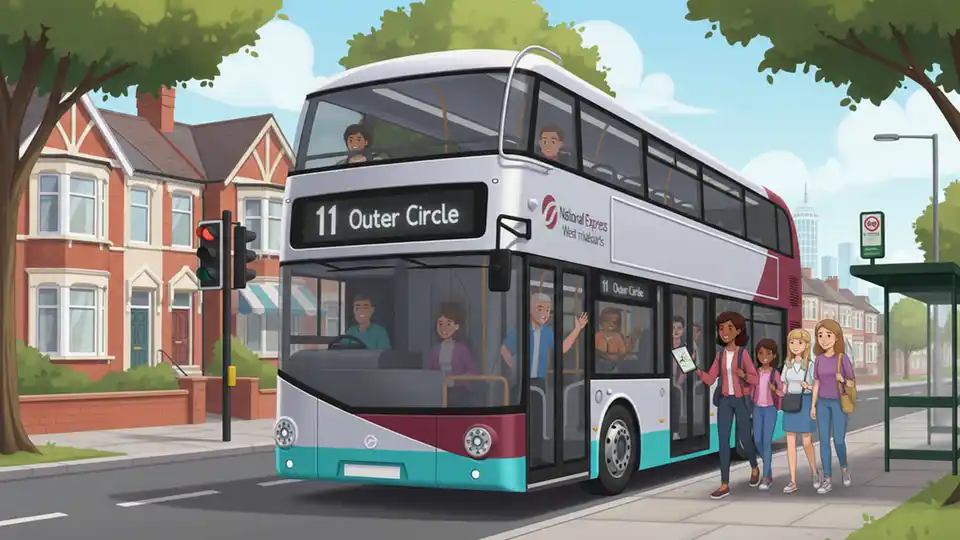Birmingham Number 11 Bus Celebrates 100 Years