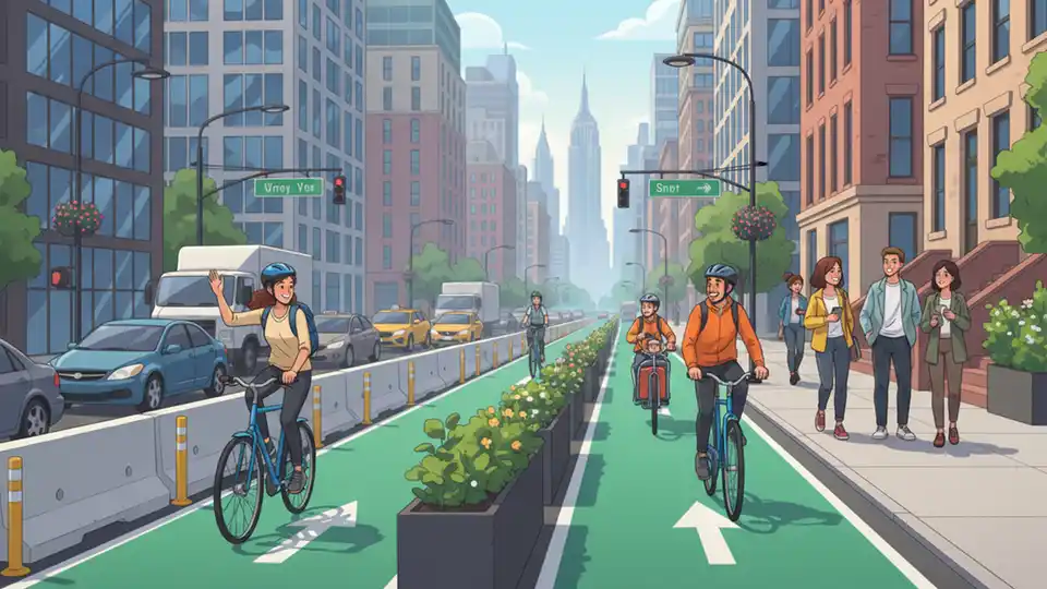 NYC Plans Protected Bike Lane on 72nd Street