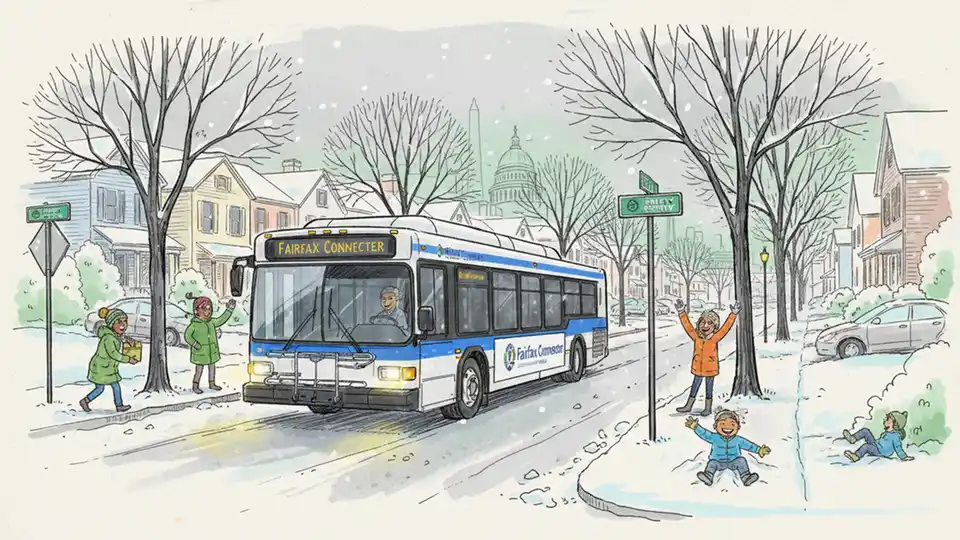 Fairfax Connector Adjusts Routes for Winter Weather