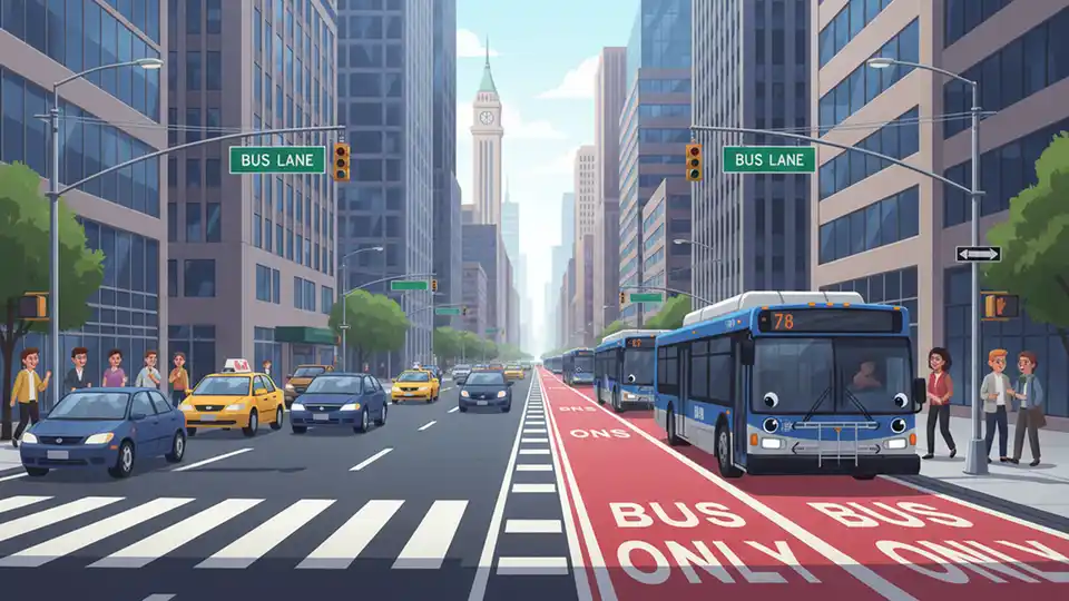 NYC Extends Madison Bus Lanes for Faster Trips