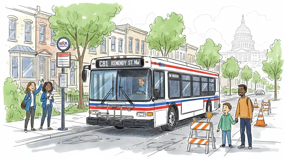 WMATA Adjusts C81 Service for Kennedy St Work