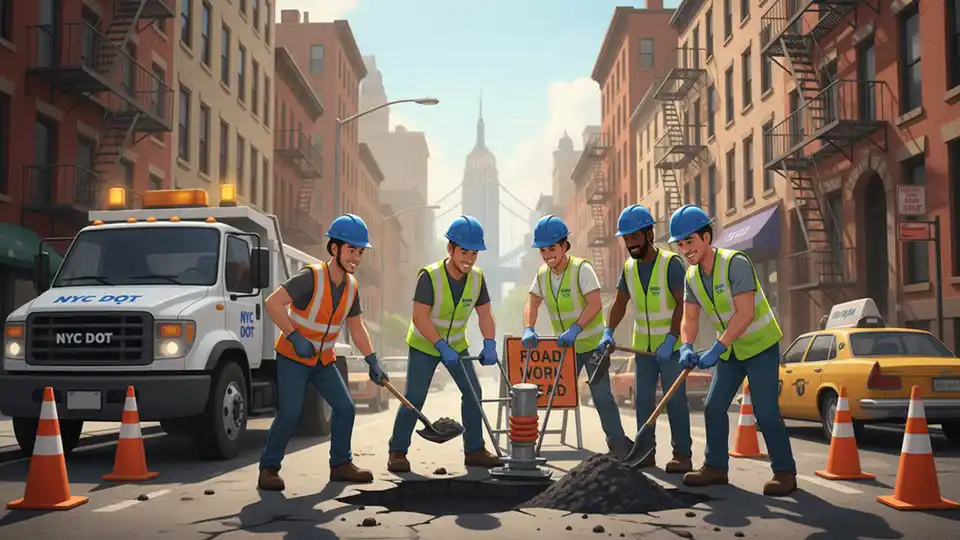 NYC Crews Fill 7,000 Potholes in Weekend Blitz