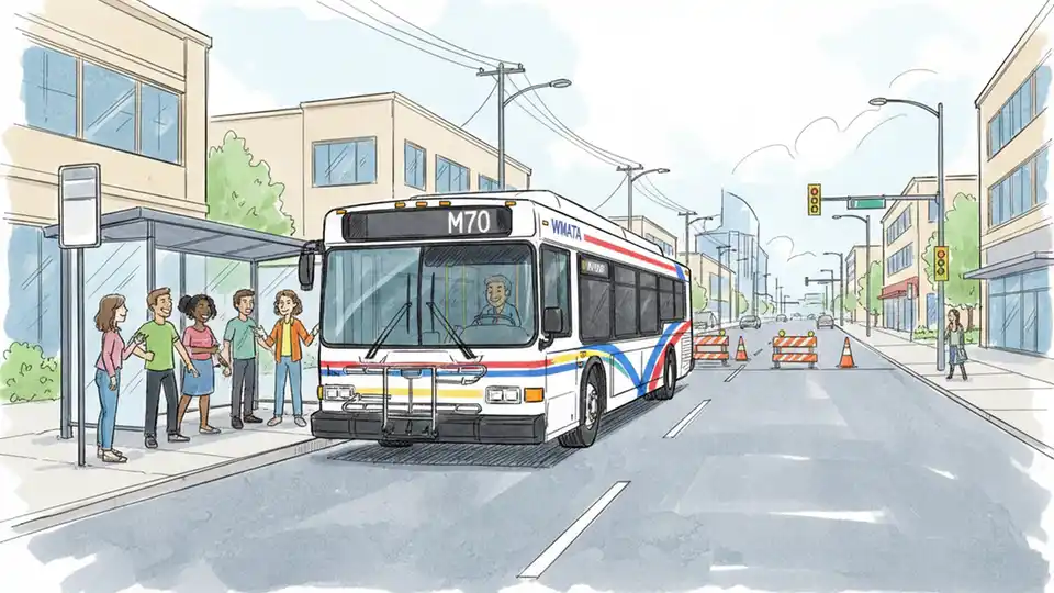 M70 Stop Shifts for Democracy Blvd Construction
