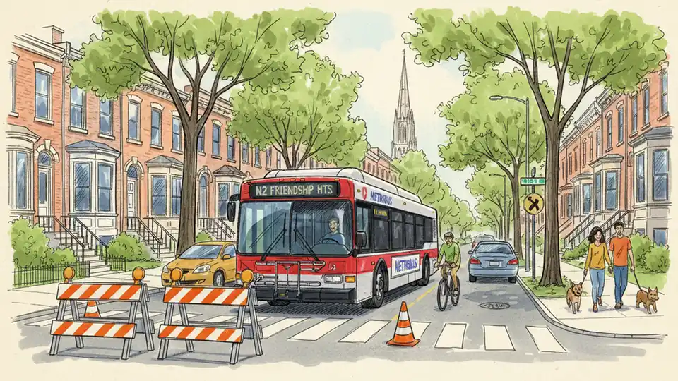WMATA C83 Detours for Oregon Ave Construction